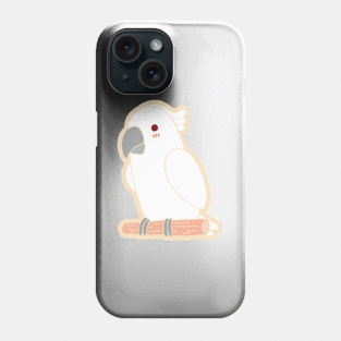 Cute Parrot - White Phone Case