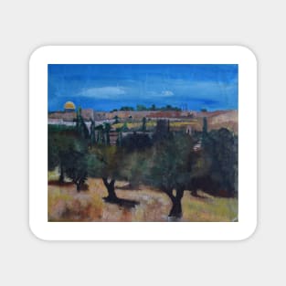 Mount Of Olives, Jerusalem Magnet