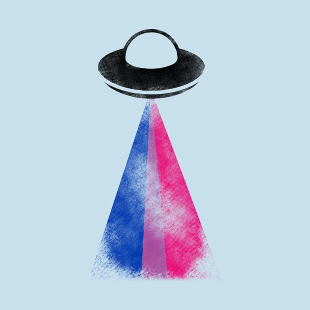 Gaylien Bisexual Pride UFO by cactuscrust