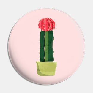 Cactus Flower Illustration Pin