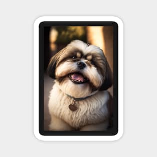 Super Cute Shih Tzu Portrait Magnet