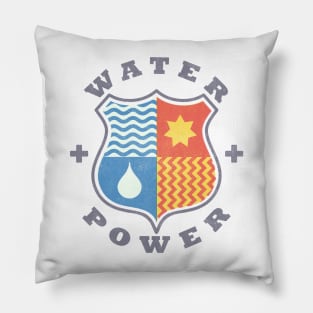 water + power shield - for light background Pillow