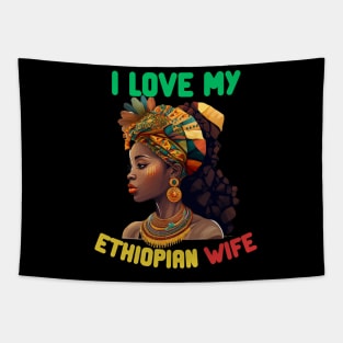 I Love My Ethiopian Wife Tapestry