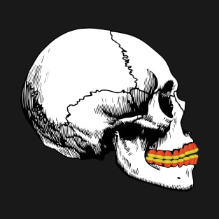 Skull with Candy Corn Teeth T-Shirt