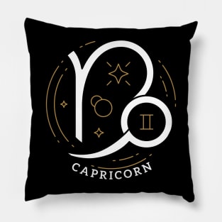 Capricorn Zodiac Sign Tarot Birthday Gift Pillow