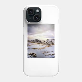 Winter in the Lake District Mountains Phone Case