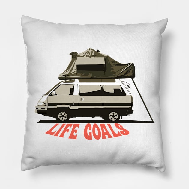 Life Goals Pillow by GalfiZsolt