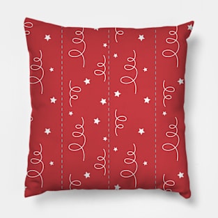 Trendy Pastel Xmas Pattern Winter Snow Christmas Pillow