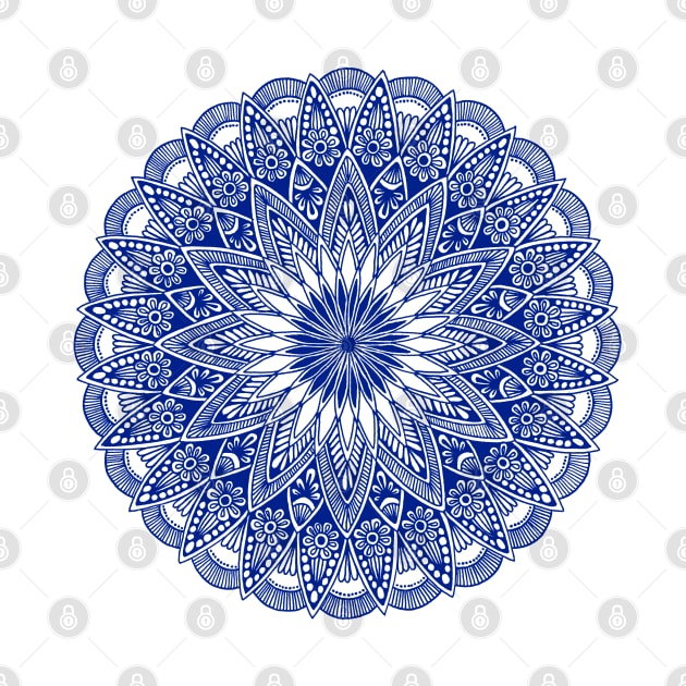 Mandala (dark blue) by calenbundalas