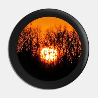 FIERY WINTER SUNSET Pin