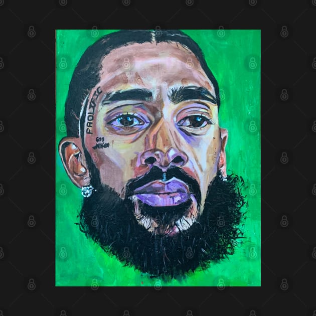 Nipsey Hussle Notebook, Framed, by DeniseMorgan