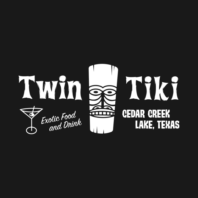 Twin Tiki logo in white by Twin Tiki