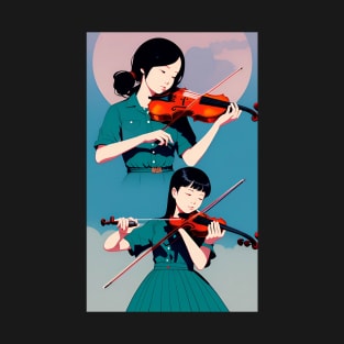 girl playing violin T-Shirt