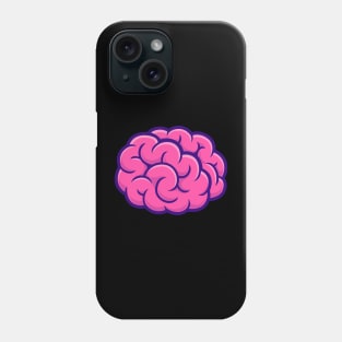 Brain Cartoon Illustration Phone Case