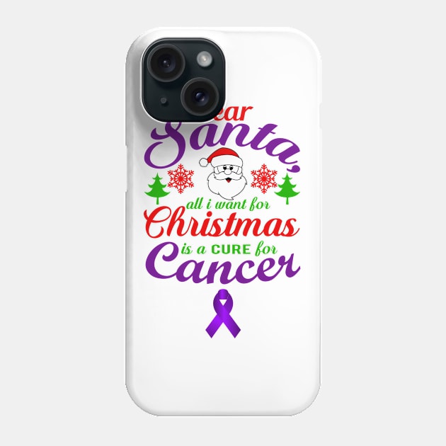 Dear Santa Cancer Phone Case by BarbC