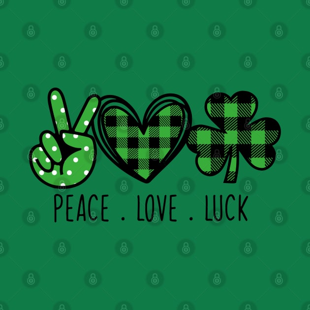 PEACE LOVE LUCK by MarkBlakeDesigns