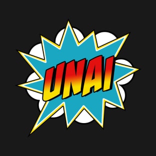 Boys Unai Name Superhero Comic Book T-Shirt