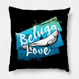 Beluga whale, Whale, Ocean, Sunset, Mammal, Sun Pillow