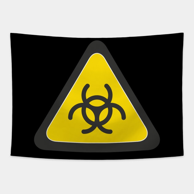 Biohazard Sign Tapestry by emma17