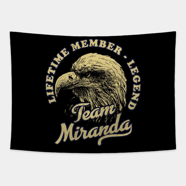 Miranda Name - Lifetime Member Legend - Eagle Tapestry by Stacy Peters Art