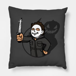 Cute Halloween Slasher Gamer Horror Movie Parody Pillow