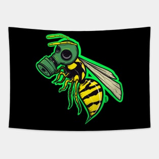 Gas mask wasp Tapestry