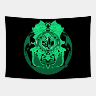 alien warfare invasion art in ecopop kaiju monster Tapestry