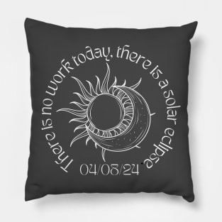 total eclipse 2024 04/08/24- solar eclipse day Pillow