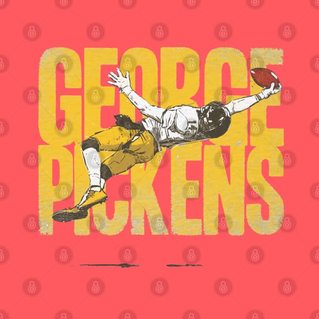 George Pickens Pittsburgh One Hand Catch Bold by Chunta_Design