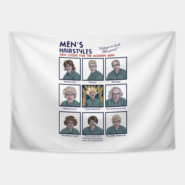 Joe Pera Hairstyles for the modern man Tapestry by ryanbudgie
