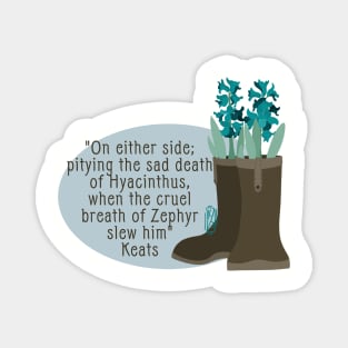 John Keats Sad Death Of Hyacinths Magnet