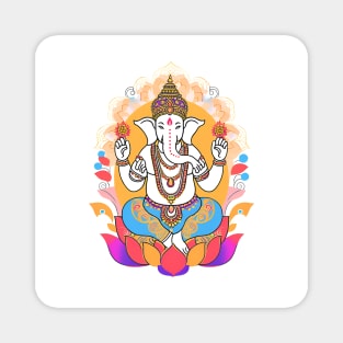 Ganesha - God of New Beginnings, Wisdom and Luck; Remover of Obstacles Magnet
