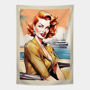 Red Hair Diva Tapestry