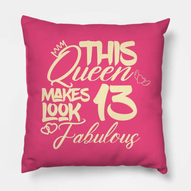 13th birthday Pillow by Design stars 5