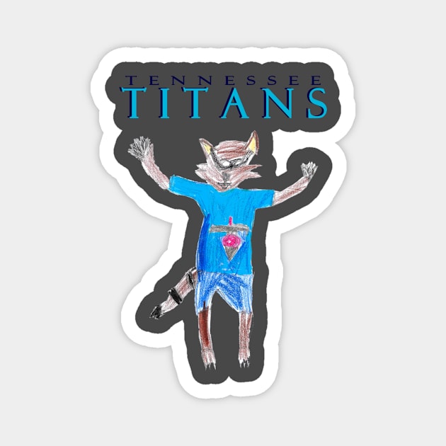 Tennessee Titans Mascot Design Magnet by Kids’ Drawings 