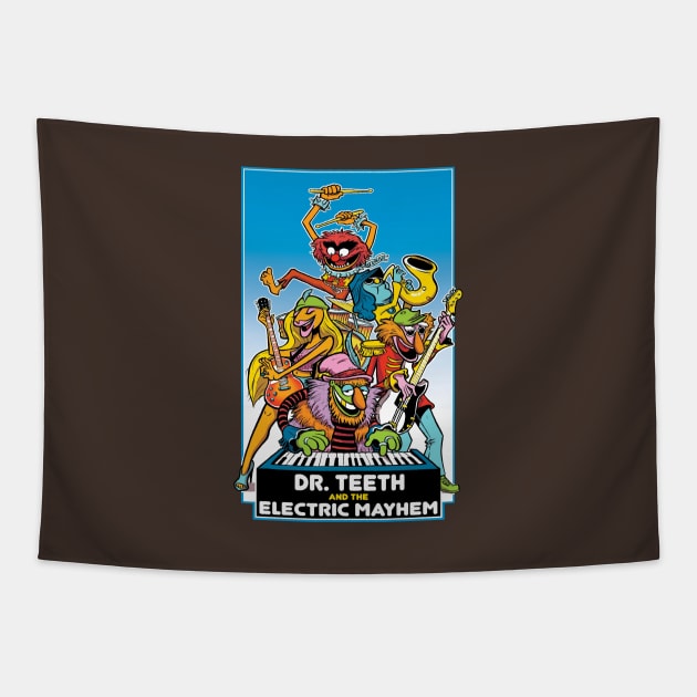 Dr Teeth Merch Tapestry by desikumalasari