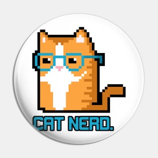 Purrfect Cat Nerd Pin