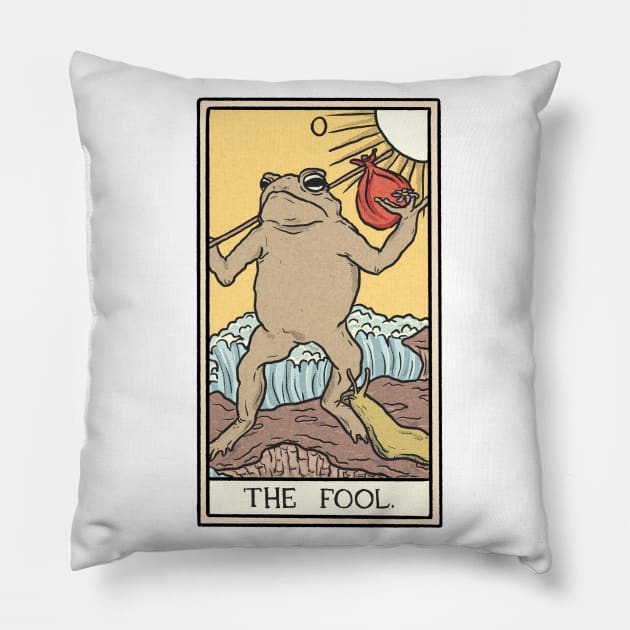 The Fool Toad Tarot Pillow by Jewelia