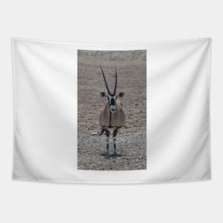 Lone oryx in the desert Tapestry