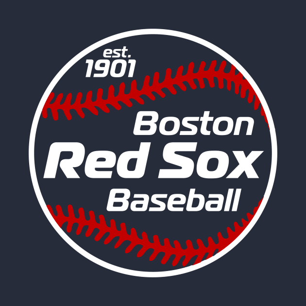 Red Sox 80s Retro Ball by Throwzack