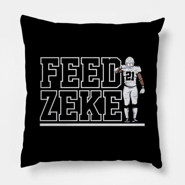 Ezekiel Elliott Feed Zeke Pillow by caravalo