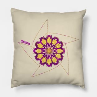 Purple Chakra Meditation Energy Wheel Pillow