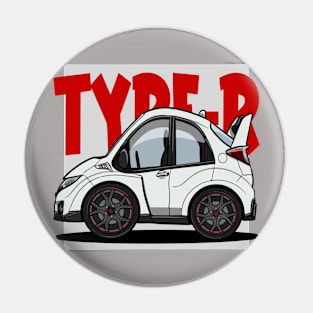 Civic Type R Caricature Pin