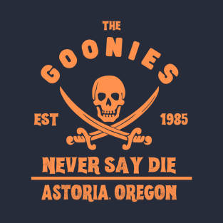 The Goonies Never Say Die gold T-Shirt