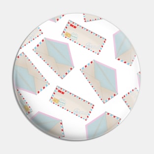 Air mail pattern Pin