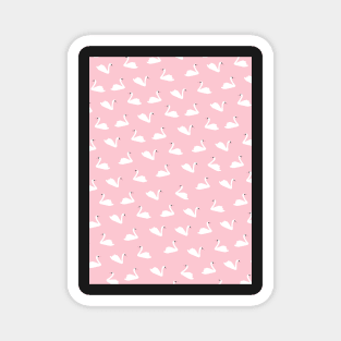 Swan, Swans pattern, Print, Tropical, Bird, Pattern, Funny art, Modern art, Wall art, Print, Minimalistic, Modern Magnet