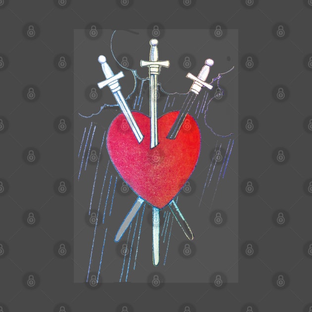 Three of Swords by akastardust