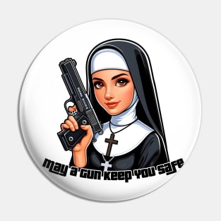 Gun Bless You Pin