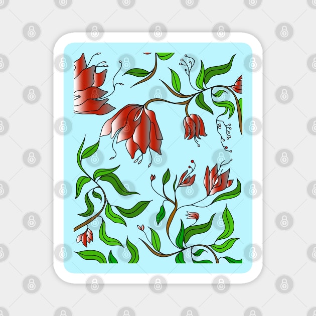 Floral Garden Magnet by jen28