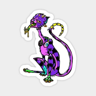 Neon Demon Cat Magnet